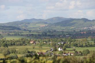 View of Herefordshire Landscape